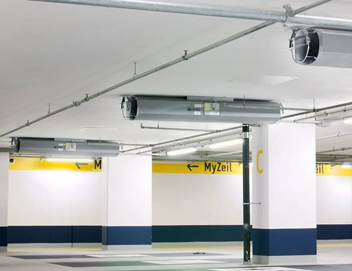 Car park with Wolter jet fans