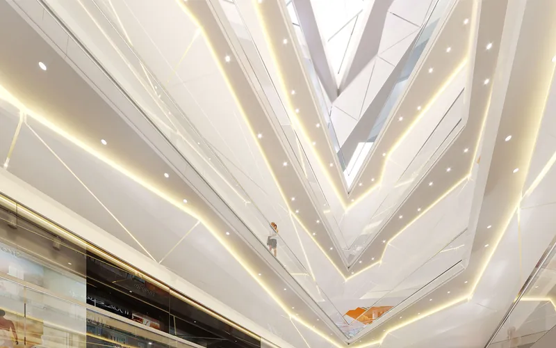 Render of the Ocean Mall atrium, Kyiv