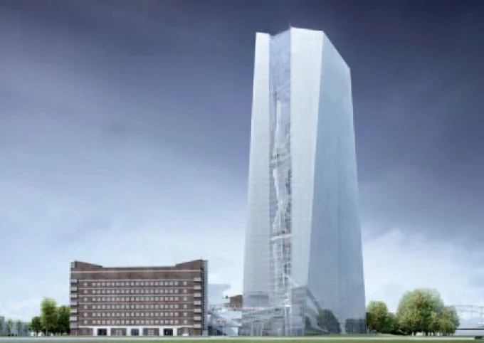 Glass high-rise office tower